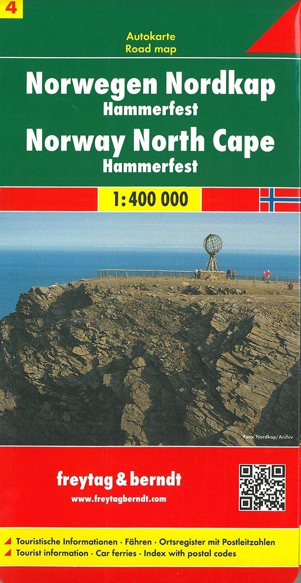 FuB Norwegen 04. Nordkap / Hammerfest 1 : 400 000. Autokarte Leisure, Home & Garden