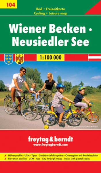Wiener Becken - Neusiedler See 1:100 000. Rad- und Freizeitkarte. GPS-Punkte, Freizeitführer, Ortsregister Leisure, Home & Garden