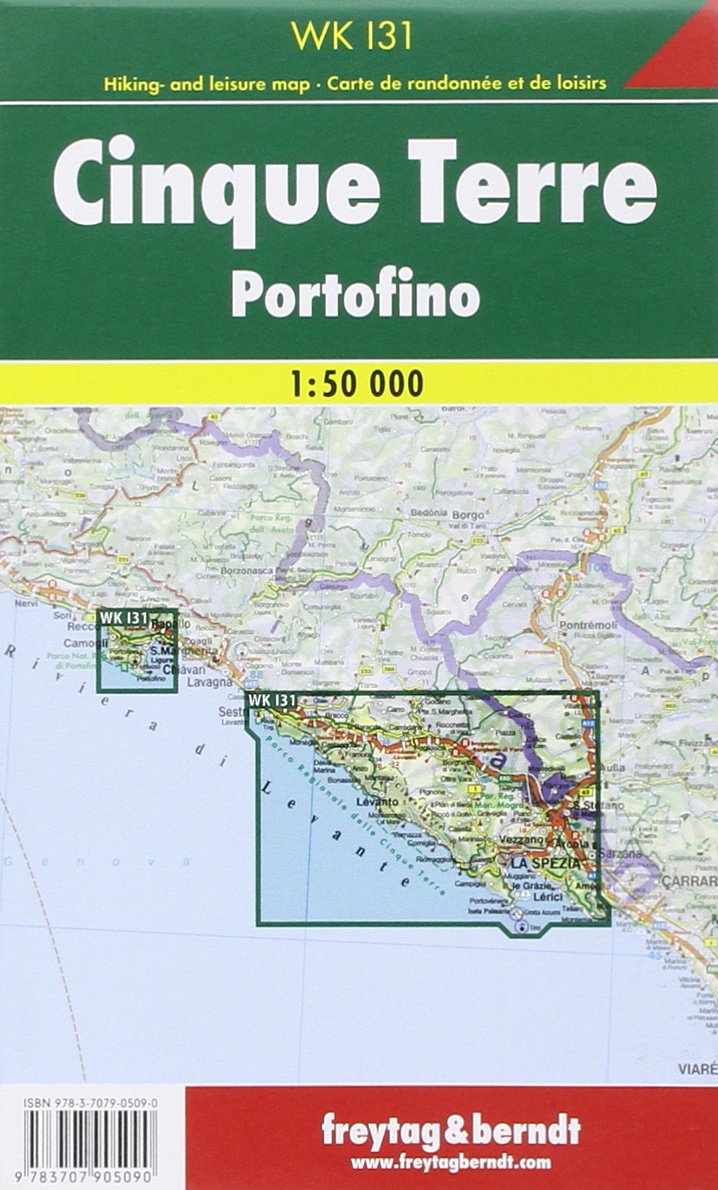 Cinque Terre - Portofino 1 : 50 000. Wander- und Freizeitkarte Leisure, Home & Garden