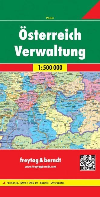 Österreich Verwaltungskarte: Maßstab 1:500.000 (freytag & berndt Auto + Freizeitkarten) Leisure, Home & Garden