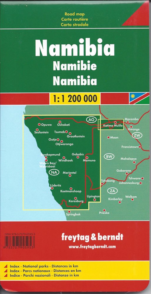 Namibia: 1:1,2 Mill. (freytag & berndt Auto + Freizeitkarten) Leisure, Home & Garden