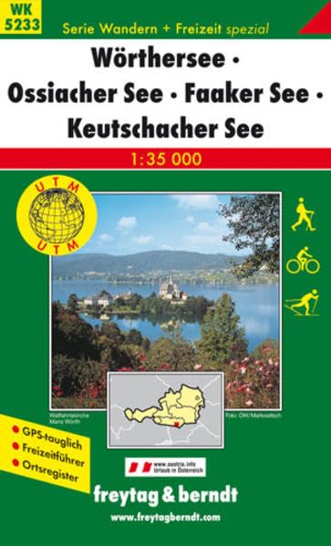Wörther See - Ossiacher See - Faaker See - Keutschacher See: 1:35000 (freytag & berndt Wander-Rad-Freizeitkarten, Band 5233) Leisure, Home & Garden