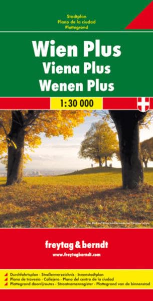 Wien Plus Gesamtplan: 1:30000 (freytag & berndt Stadtplan) Leisure, Home & Garden