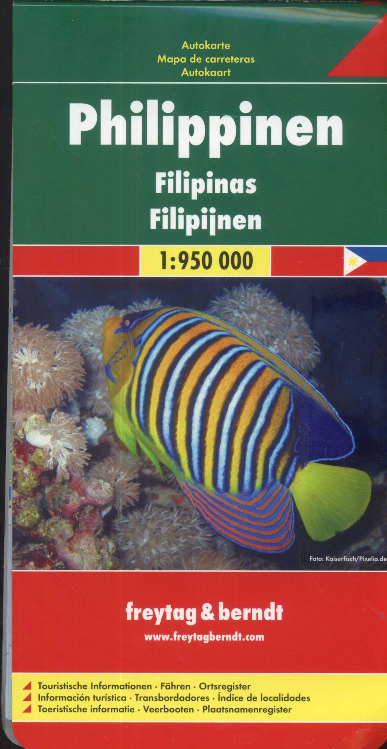 Philippinen: 1:950000: Touristische Informationen, Fähren, Ortsreg. Leisure, Home & Garden
