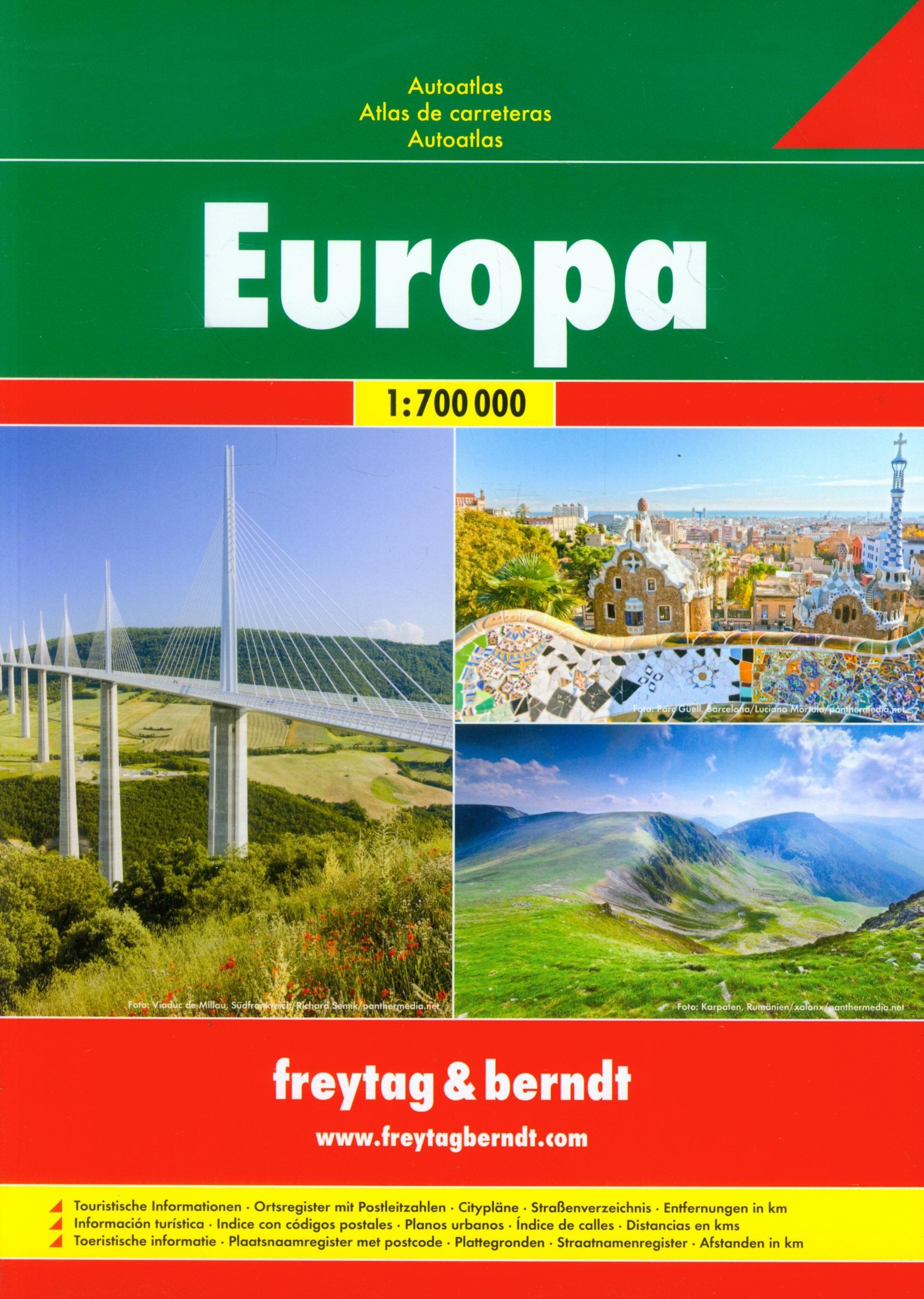 freytag & berndt Autoatlanten: Europa: Autoatlas, 1:700.000 (freytag & berndt Autoatlas) Leisure, Home & Garden