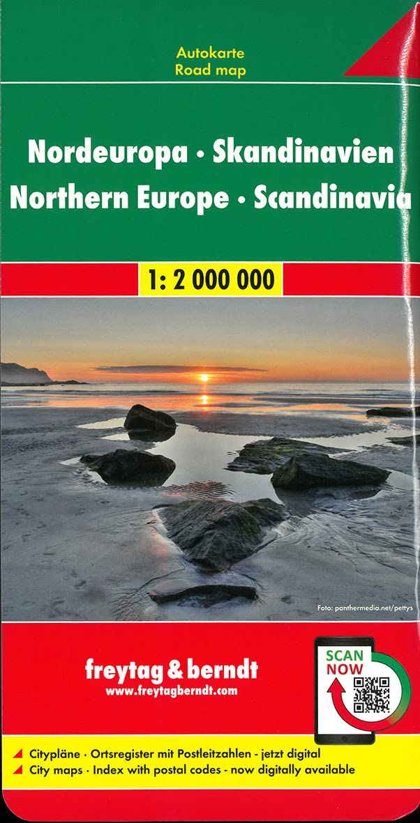 Nordeuropa Skandinavien 1 : 2 000 000. Autokarte Leisure, Home & Garden