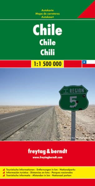 Chile: 1:1,5 Mill. (freytag & berndt Auto + Freizeitkarten) Leisure, Home & Garden