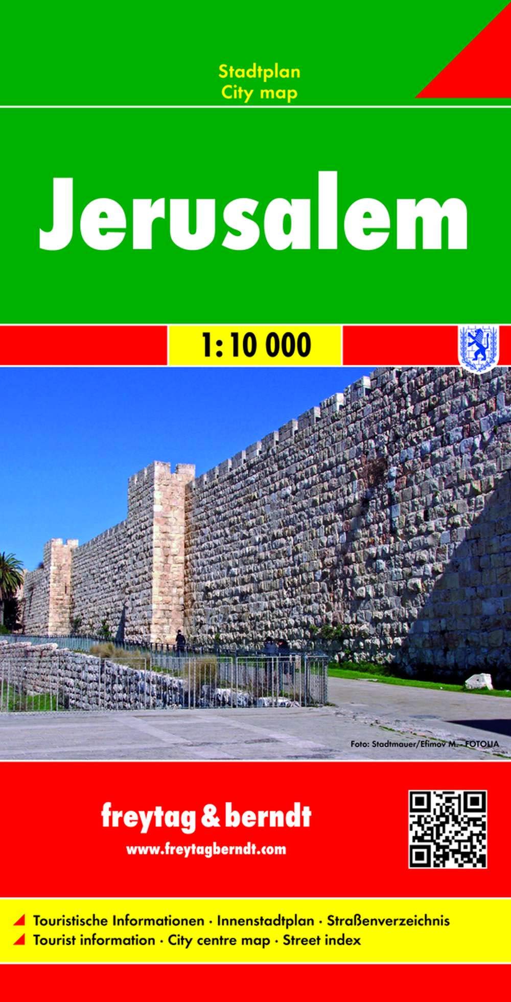 Jerusalem, Stadtplan 1:10.000 Leisure, Home & Garden