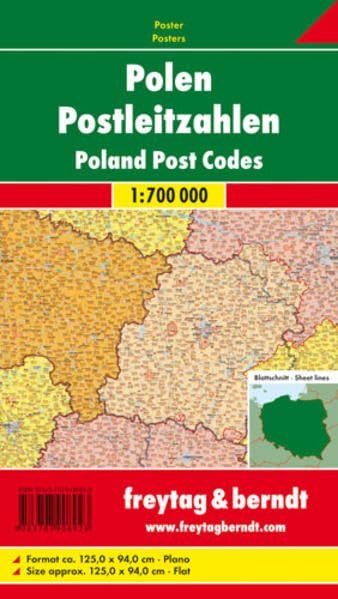 Polen Postleitzahlen: 1:700000 Leisure, Home & Garden