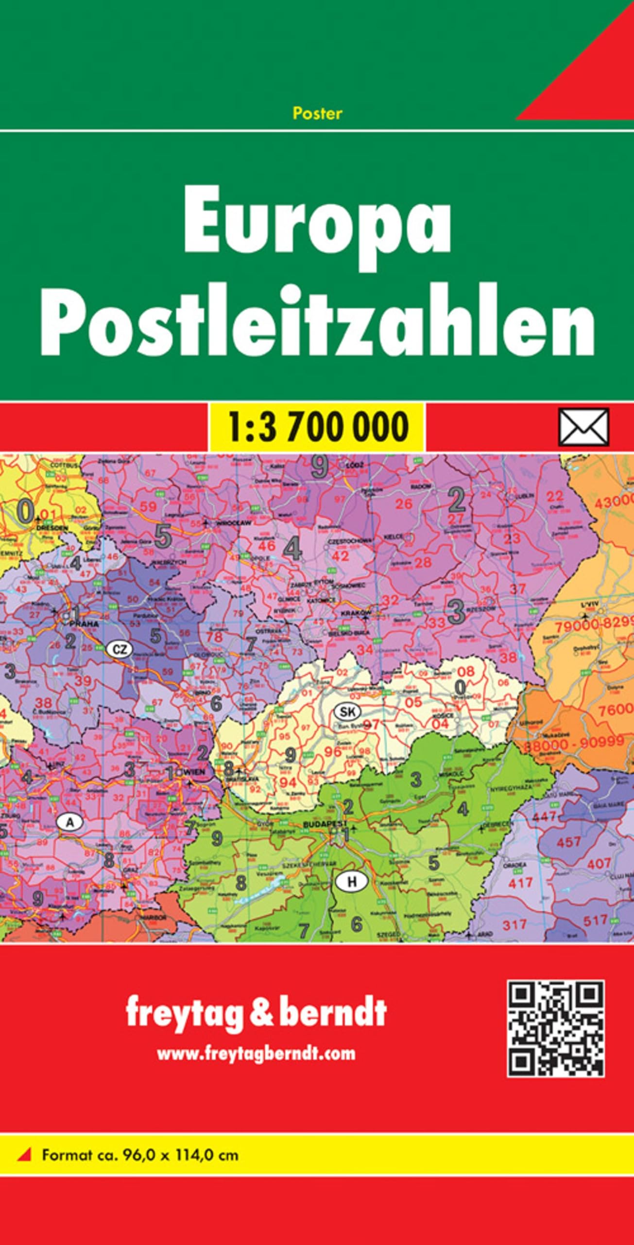 freytag & berndt Europa Postleitzahlen 1:3,7 Mio. Leisure, Home & Garden