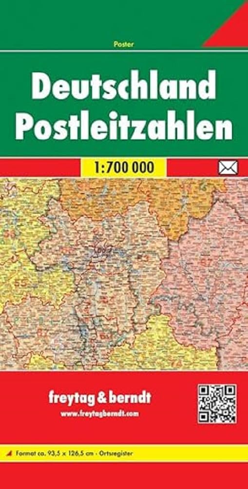 Deutschland Postleitzahlen: Maßstab 1:700.000 (freytag & berndt Auto + Freizeitkarten) Leisure, Home & Garden