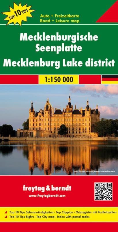 Mecklenburgische Seenplatte 1 : 150 000. Auto- und Freizeitkarte book