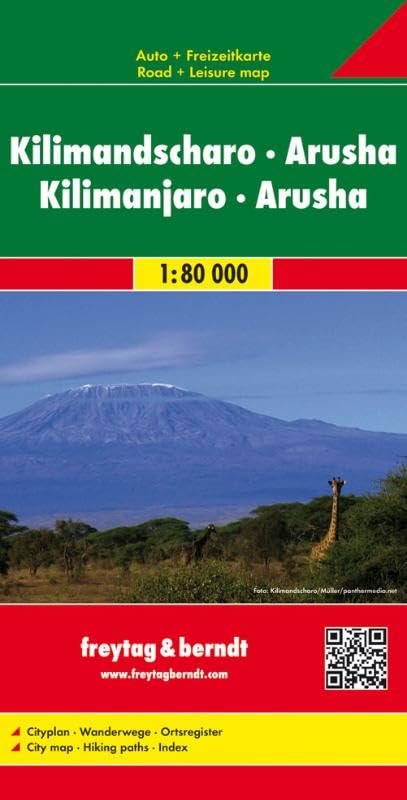 Kilimandscharo - Arusha 1 : 80 000 book
