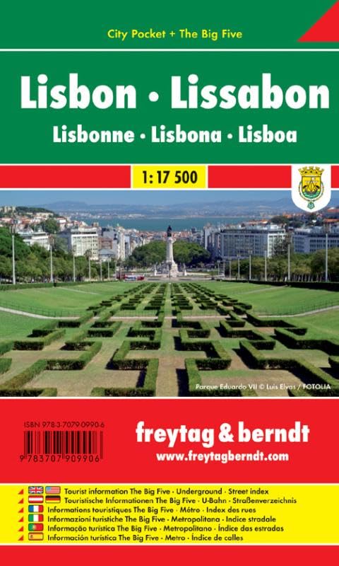 Lissabon 1 : 17.500 City Pocket + The Big Five book