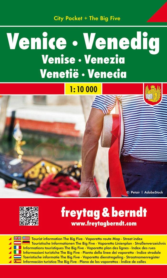 Venedig 1 : 10 000 City Pocket + The Big Five Leisure, Home & Garden