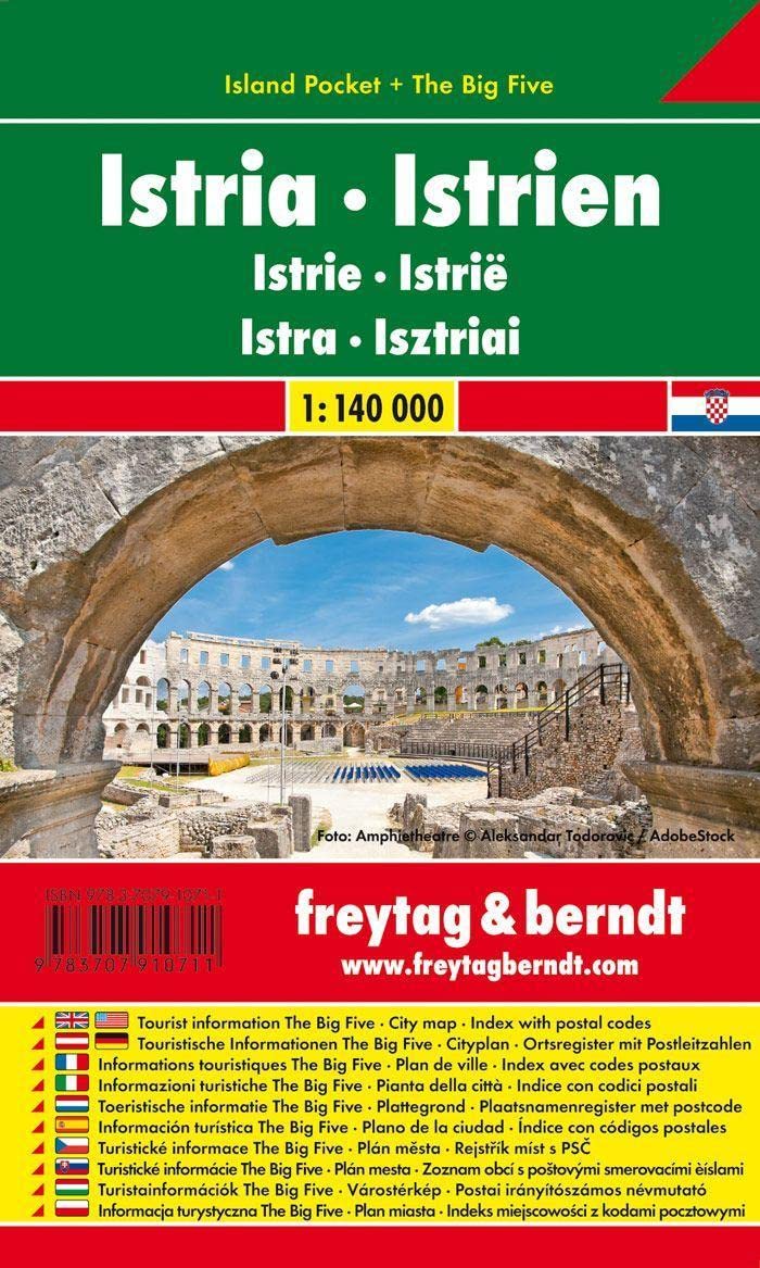 Istrien 1 : 140 000 (Island Pocket + The Big Five) Leisure, Home & Garden