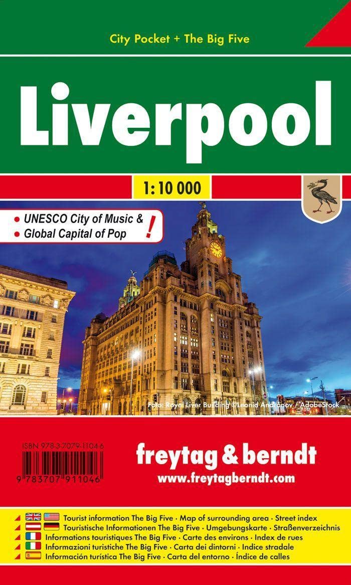 Liverpool, City Pocket, Stadtplan 1:10.000 Leisure, Home & Garden
