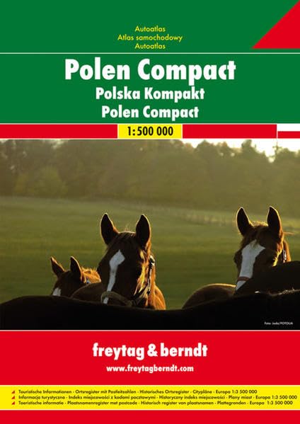 Polen Compact: Autoatlas - Maßstab 1:500.000 (freytag & berndt Autoatlas) Leisure, Home & Garden