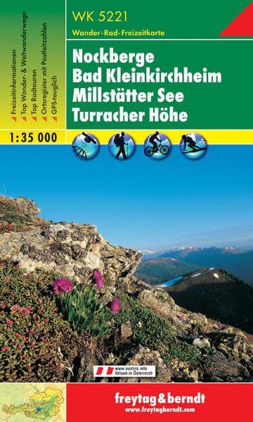 Freytag Berndt Wanderkarten, WK 5221, Nockberge - Bad Kleinkirchheim - Millstätter See - Turracher Höhe - Maßstab 1:35 000 Leisure, Home & Garden