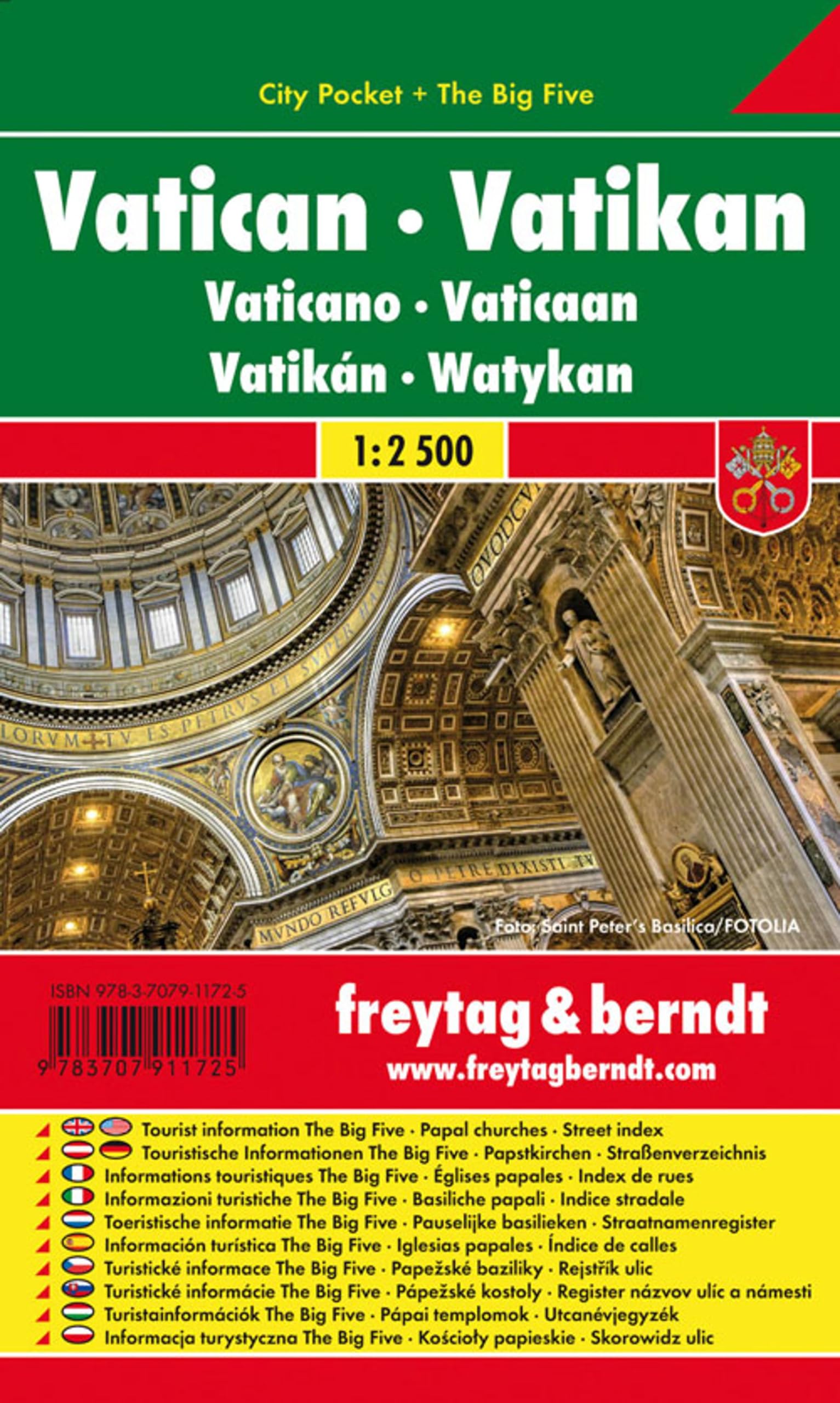 freytag & berndt Innenstadtplan Vatikan - Papstkirchen 1:2 500 book