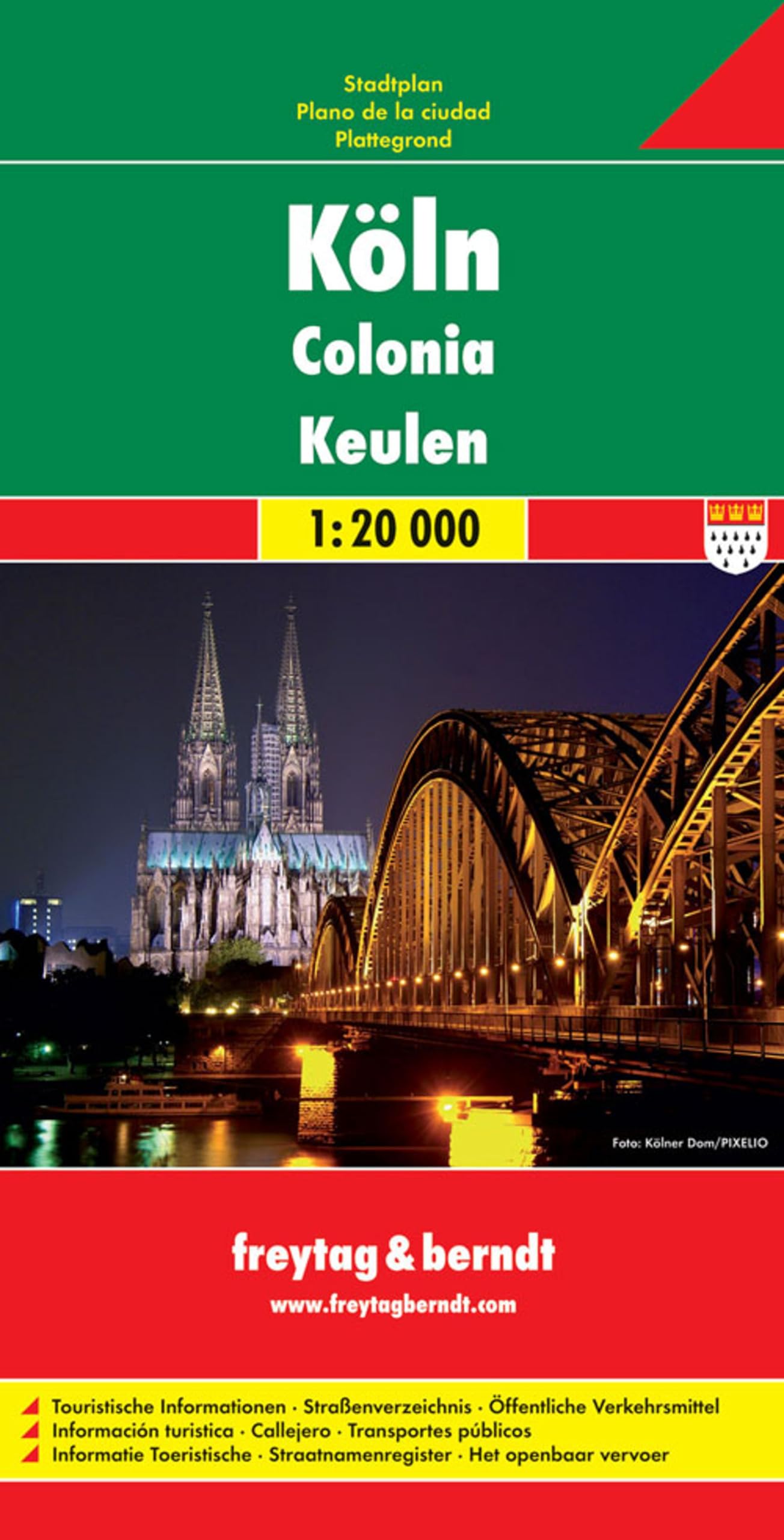 freytag & berndt Stadtplan Köln 1:20.000 Leisure, Home & Garden