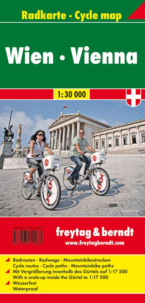 Radkarte Wien: 1:30 000: Radrouten, Radwege, Mountainbikestrecken. Mit Vergrößerung innerhalb des Gürtels auf 1 : 17.500. Waserfest Leisure, Home & Garden