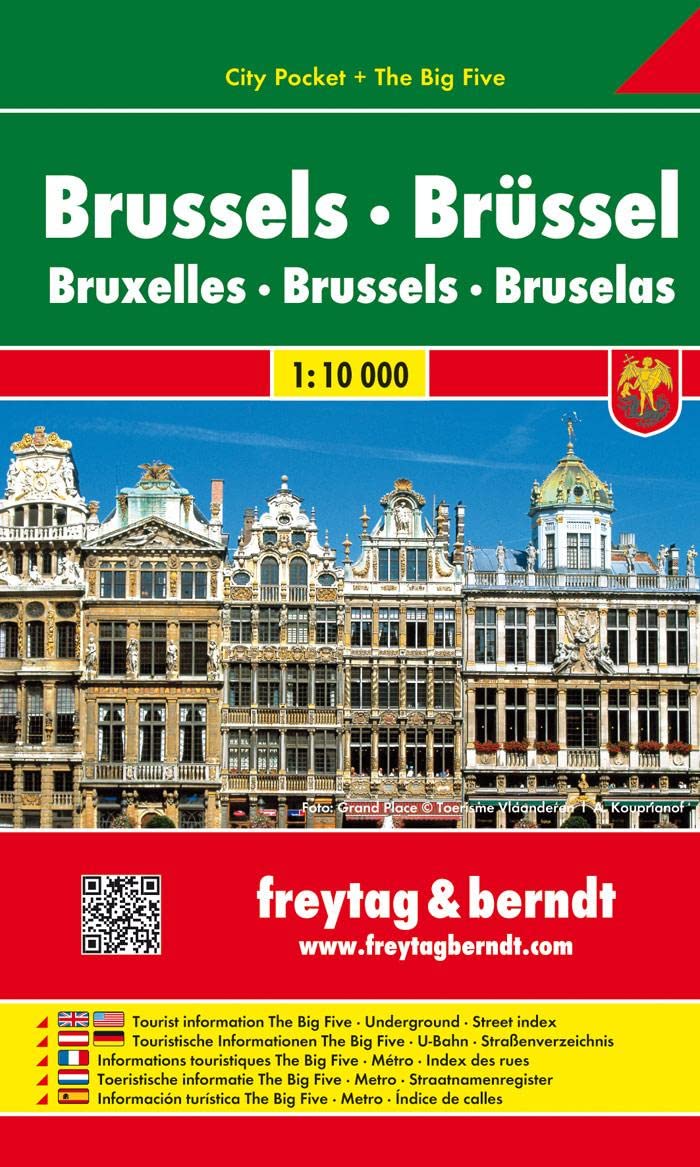 Brüssel 1 : 10 000 City Pocket + The Big Five Leisure, Home & Garden