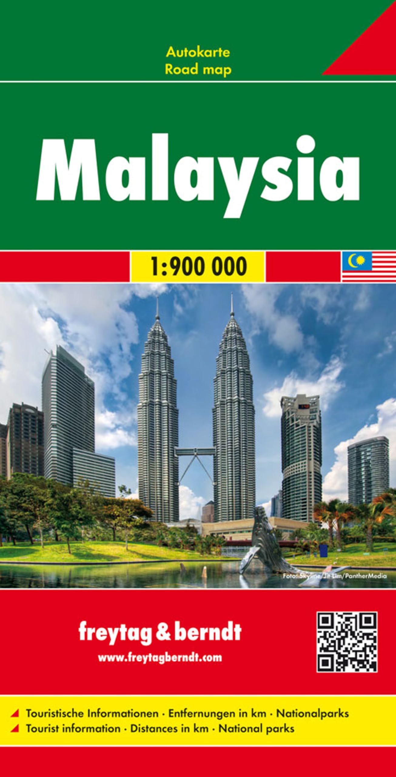 Malaysia, Autokarte 1:900.000: Touristische Informationen, Entfernungen in km, Nationalparks (freytag & berndt Auto + Freizeitkarten) Leisure, Home & Garden