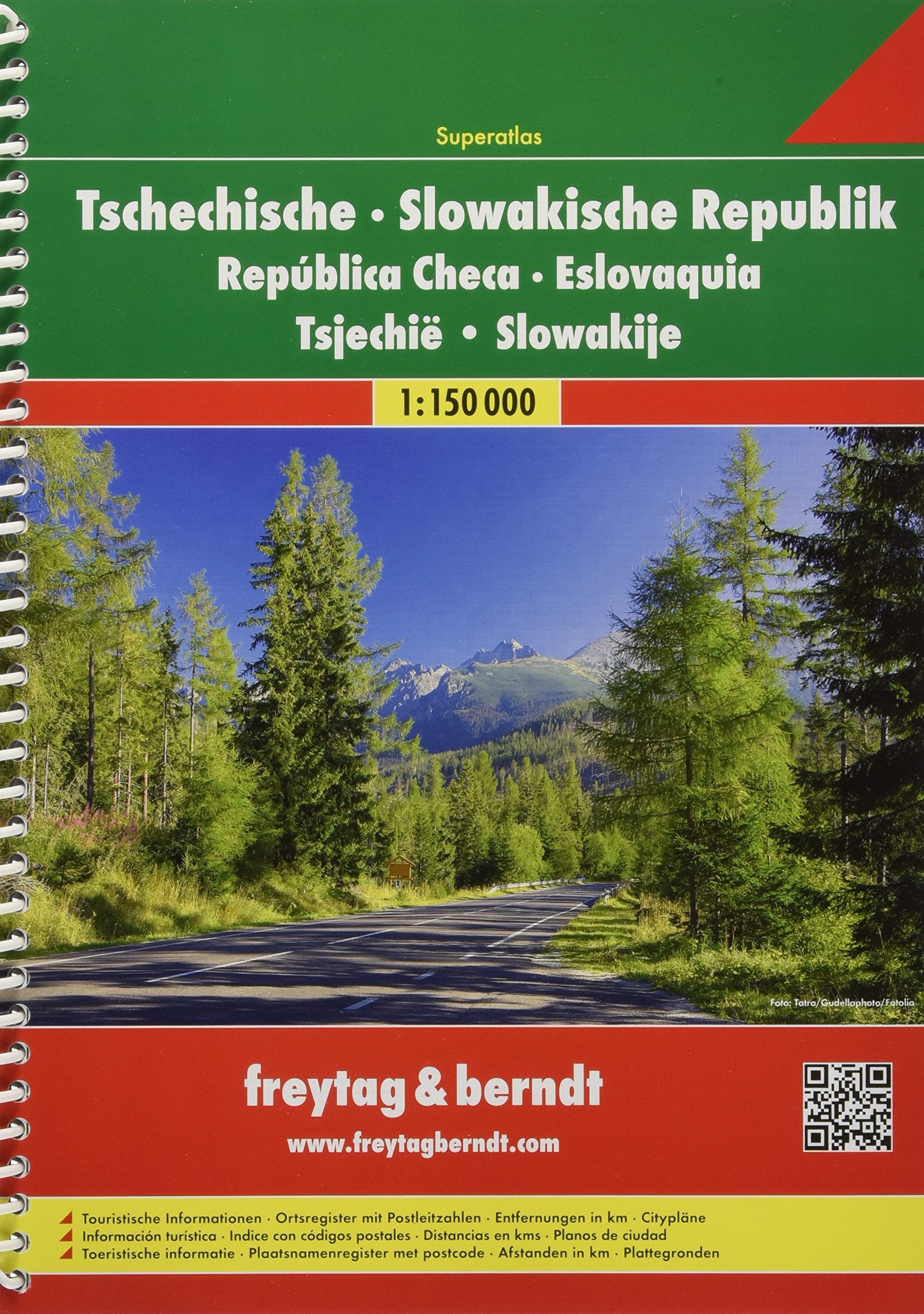 Tschechische - Slowakische Republik, Autoatlas 1:150.000 Leisure, Home & Garden