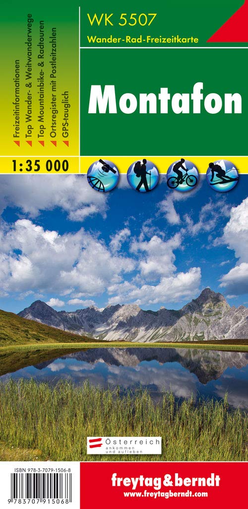 WK 5507 Montafon, Wanderkarte 1:35.000 Leisure, Home & Garden