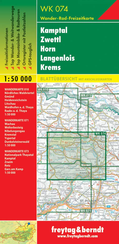 Kamptal - Zwettl - Horn - Langenlois - Krems 1 : 50 000 book