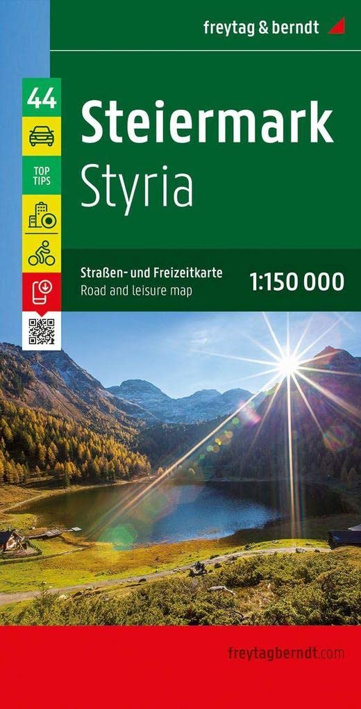 Steiermark, Top 10 Tips, Autokarte 1 : 150 000  lZ bis 2023 book