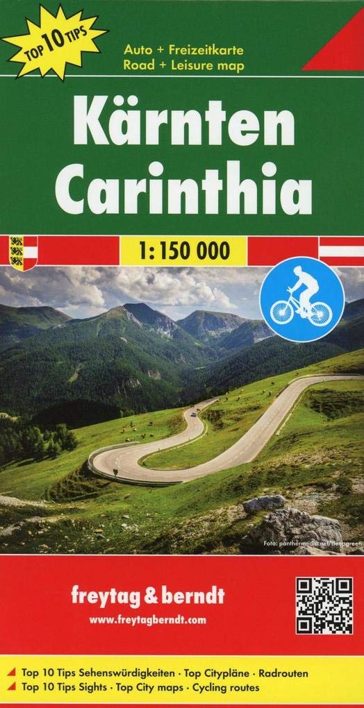Kärnten, Top 10 Tips, Autokarte 1:150.000 Leisure, Home & Garden