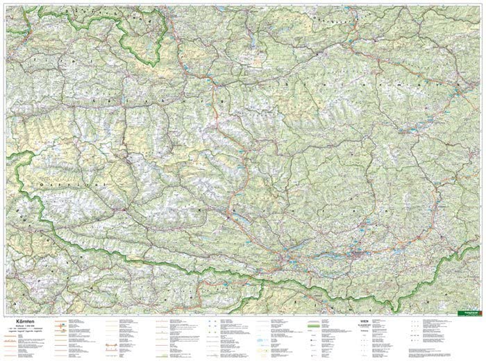Kärnten • Osttirol, 1:200.000, Poster: plano in Rolle (freytag & berndt Poster + Markiertafeln) Leisure, Home & Garden