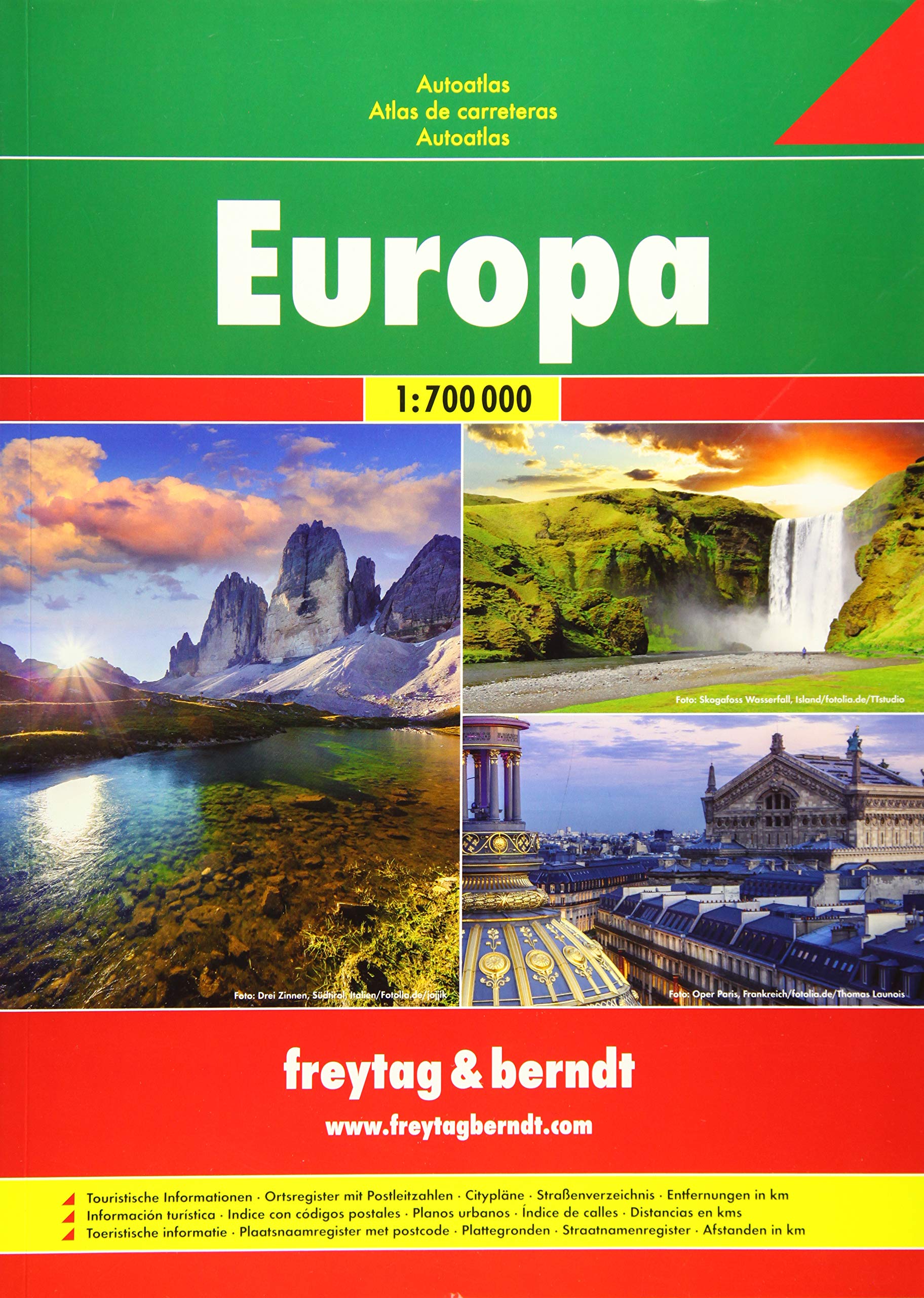 Europa 1 : 700 000 Autoatlas Leisure, Home & Garden