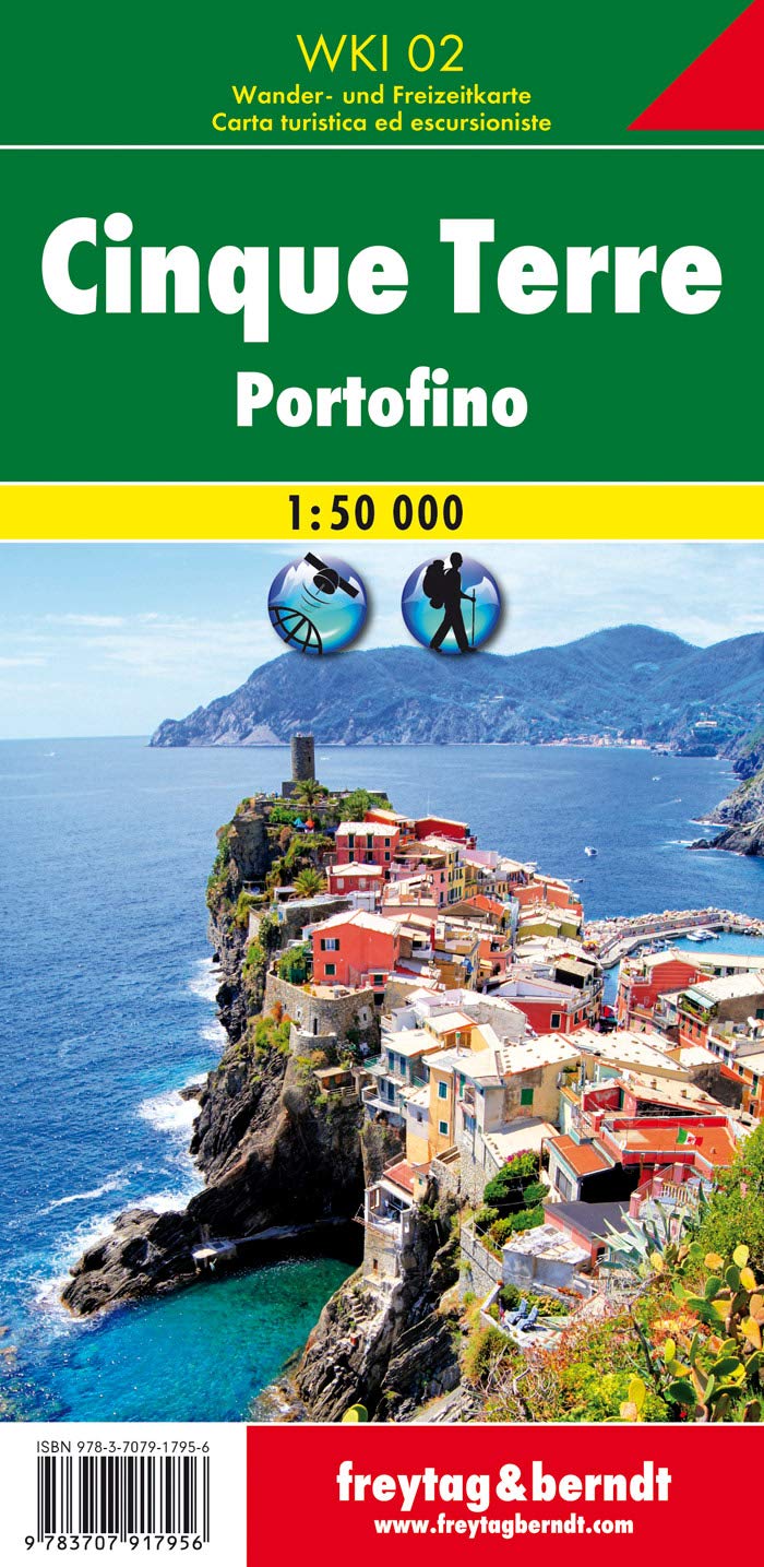 Cinque Terre - Portofino, Wanderkarte 1:50.000, WKI 02: Wandelkaart / fietskaart Schaal 1 : 50.000 (freytag & berndt Wander-Rad-Freizeitkarten) Leisure, Home & Garden