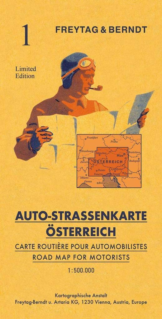 Österreich, Autokarte mit Retrocover 1:500.000 (freytag & berndt Auto + Freizeitkarten) Leisure, Home & Garden