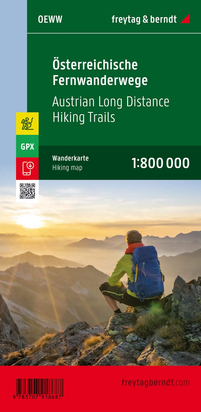 Österreichische Fernwanderwege, Weitwanderkarte 1:800.000 Leisure, Home & Garden