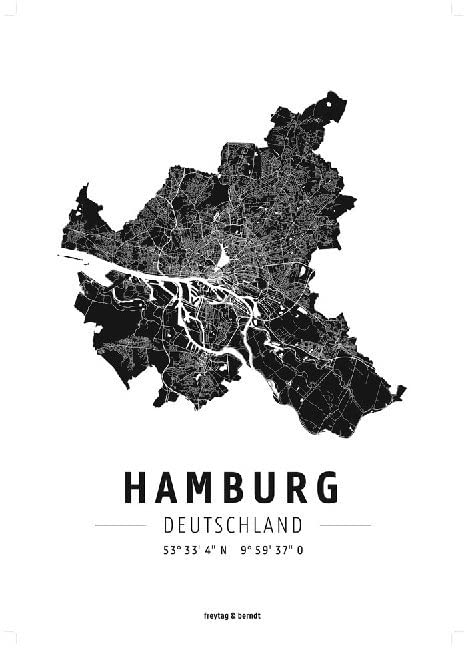 Hamburg, Designposter, Hochglanz-Fotopapier (freytag & berndt Poster + Markiertafeln) Film, Art & Culture