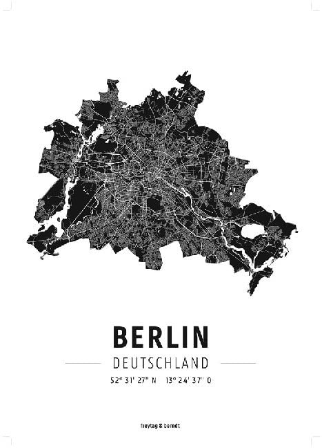 Berlin, Designposter, Hochglanz-Fotopapier (freytag & berndt Poster + Markiertafeln) Film, Art & Culture