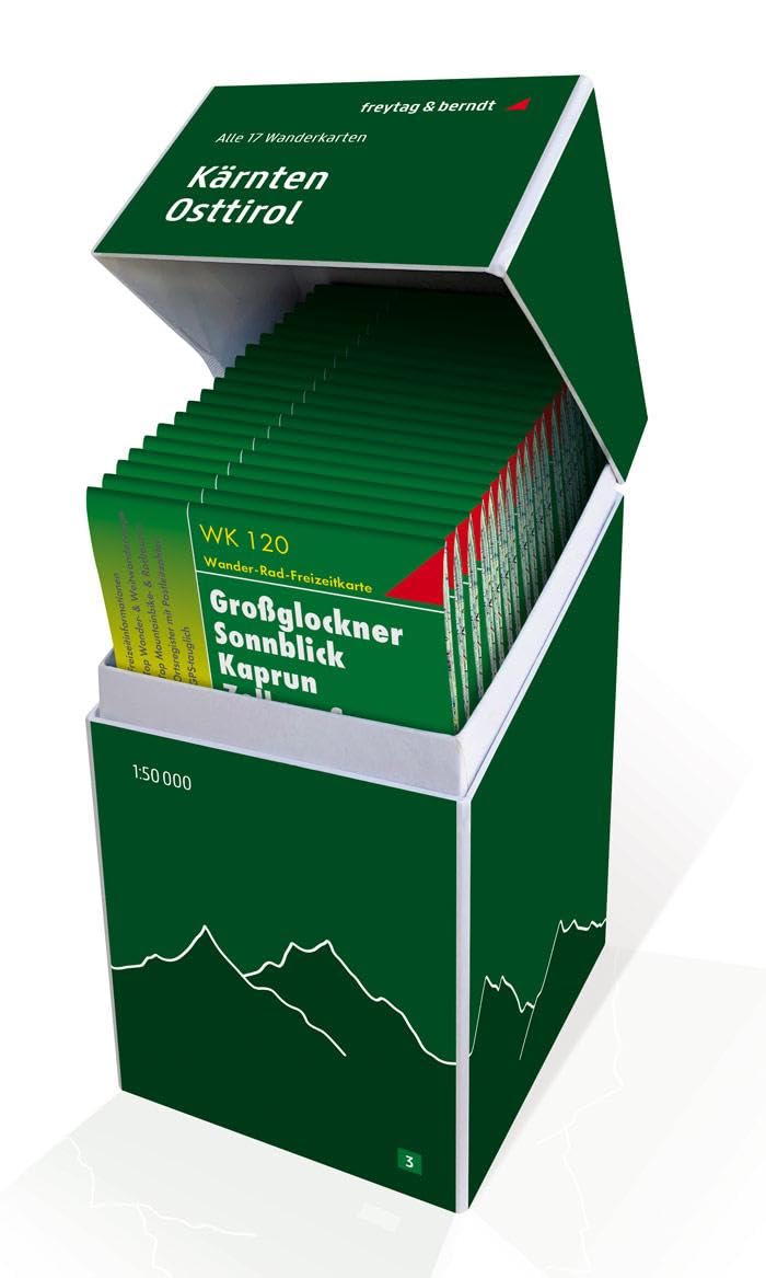 Kärnten - Osttirol, Wanderkarten Set 1:50.000: Alle 17 Wanderkarten für die Region in einer praktischen Box! (freytag & berndt Wander-Rad-Freizeitkarten) Leisure, Home & Garden