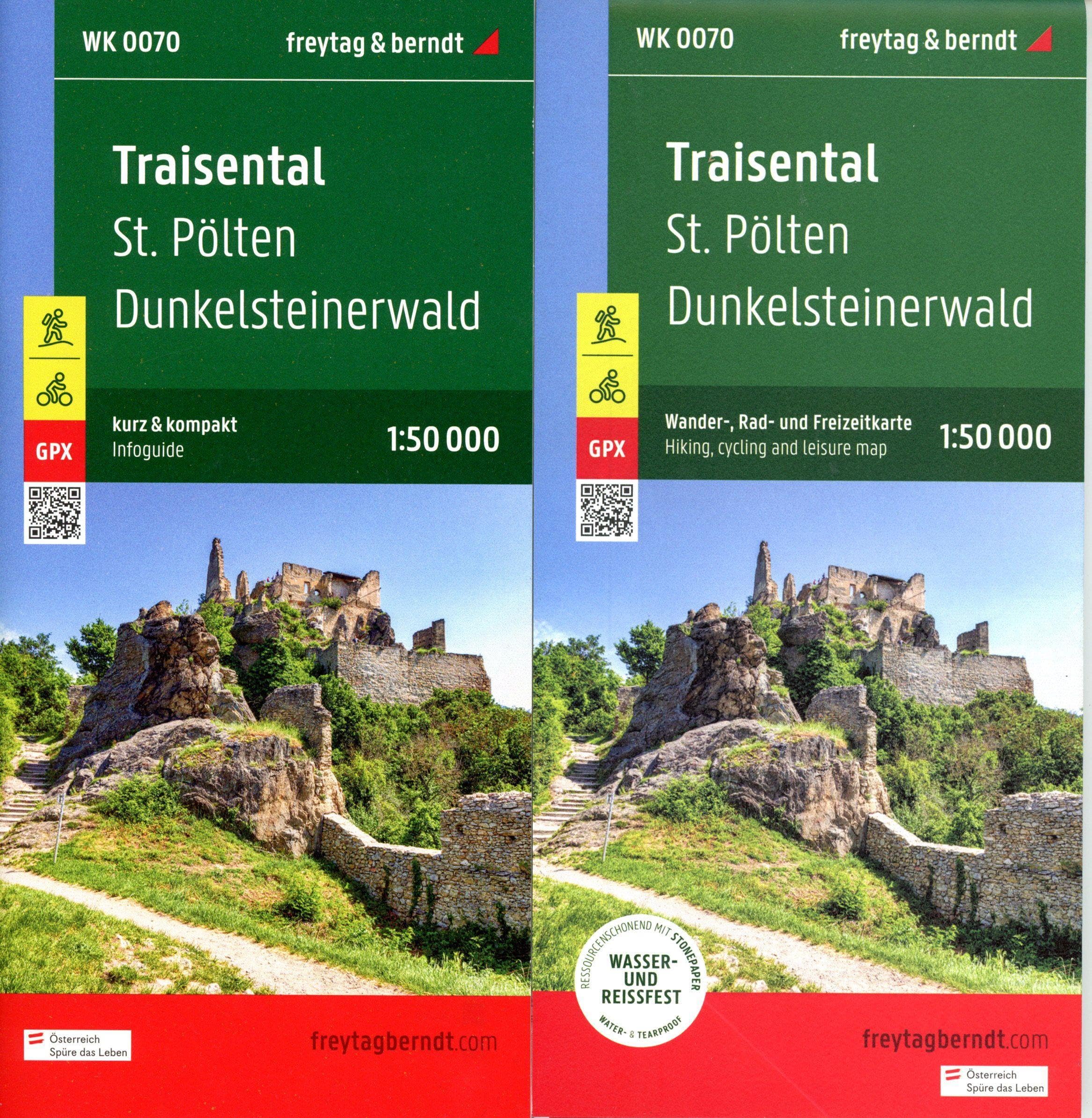 freytag & berndt Wanderkarte WK 0070 Traisental, St. Pölten - Dunkelsteinerwald 1:50.000 Leisure, Home & Garden