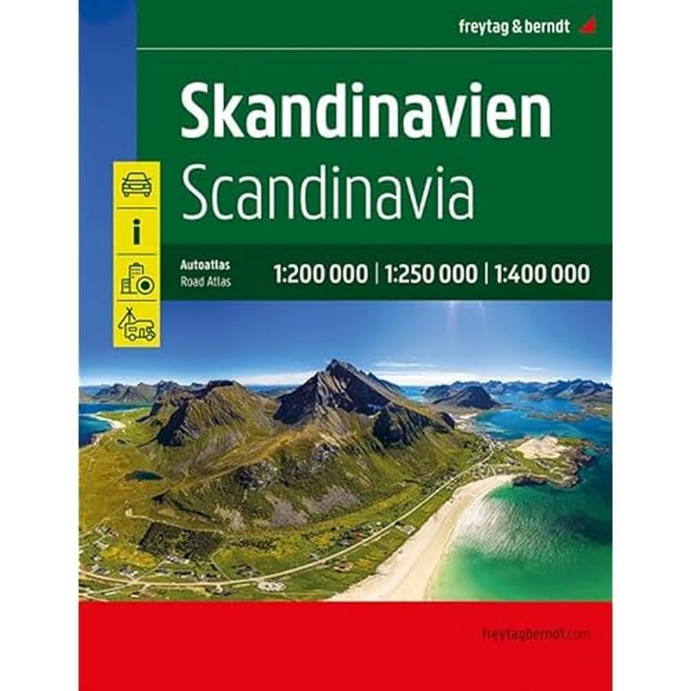 Skandinavien, Autoatlas 1:250.000 / 1:400.000, freytag & berndt Leisure, Home & Garden