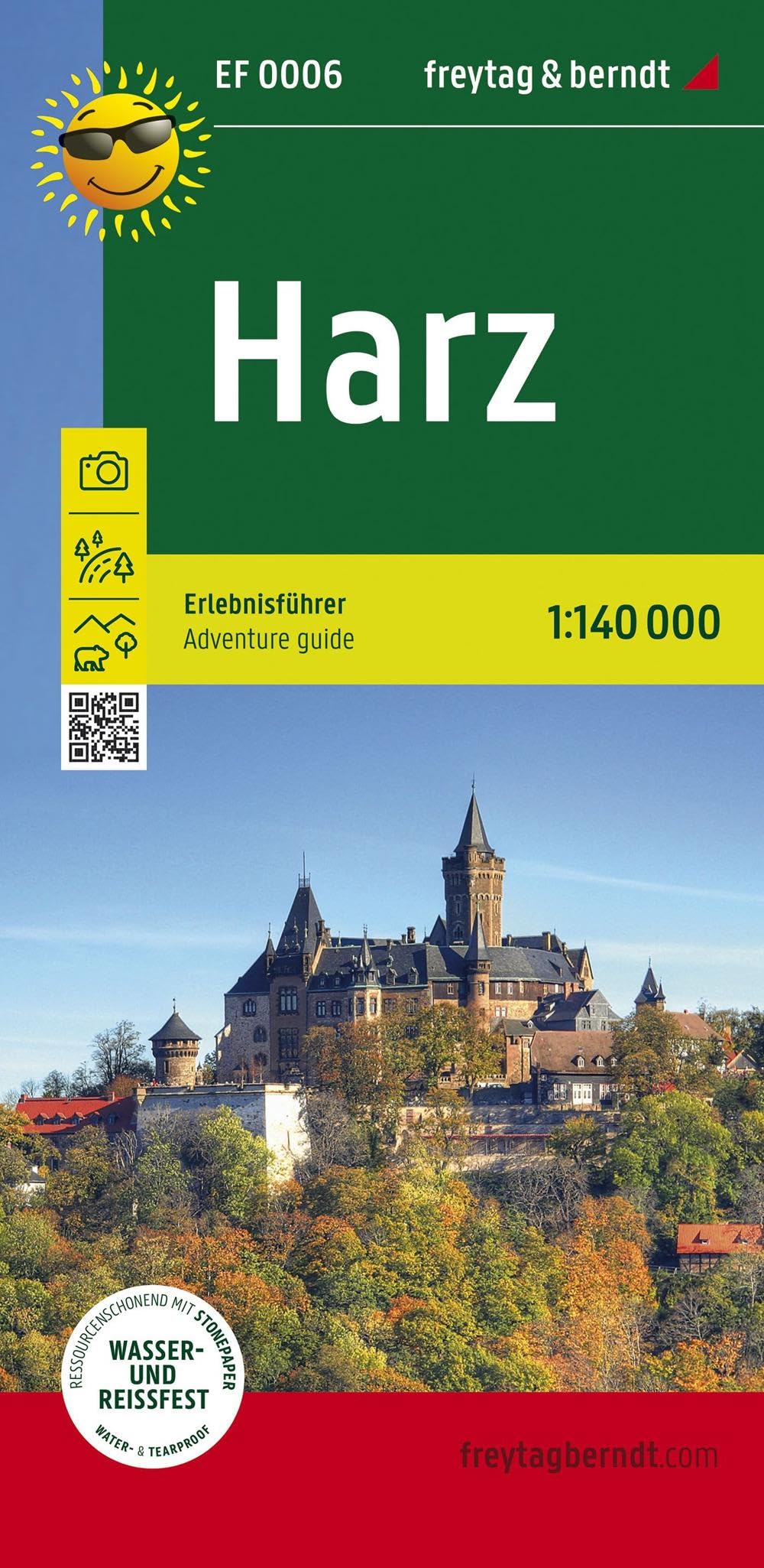 Harz, Erlebnisführer 1:140.000, freytag & berndt, EF 0006: Freizeitkarte mit touristischen Infos auf Rückseite, wasserfest und reißfest (freytag & berndt Freizeitkarten) Leisure, Home & Garden