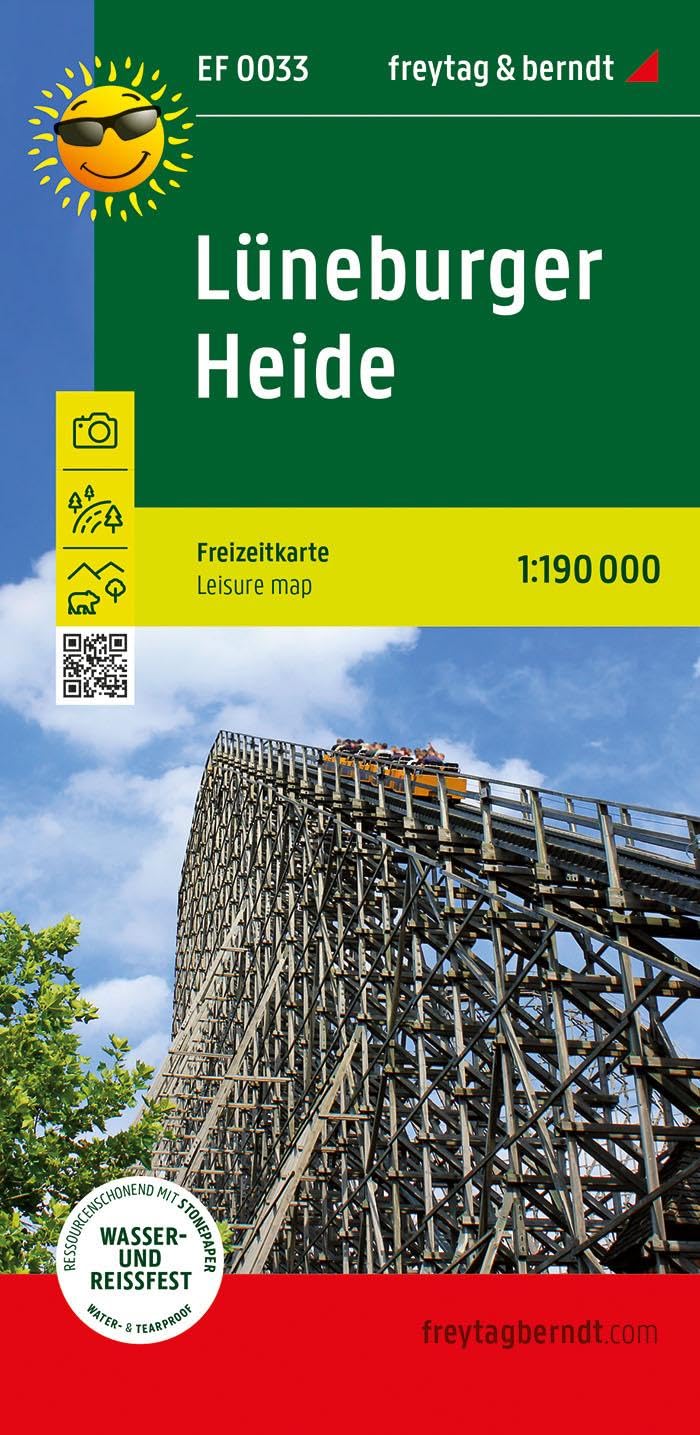freytag & berndt Freizeitkarte Lüneburger Heide 1:190.000 Leisure, Home & Garden