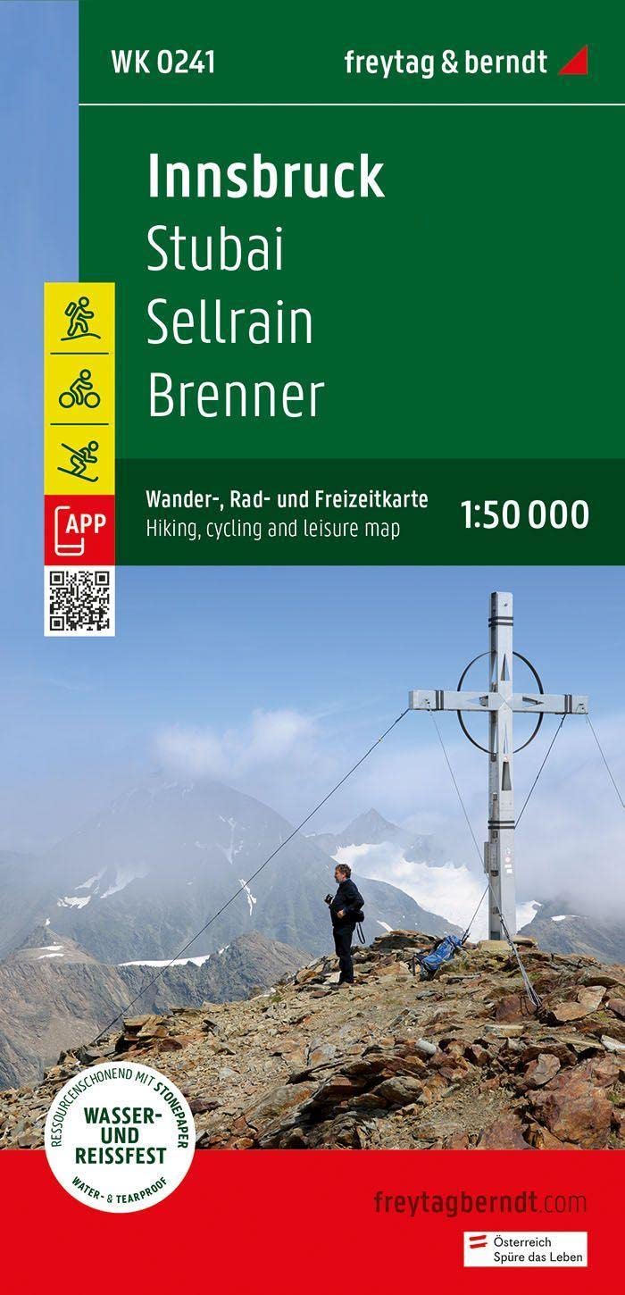 freytag & berndt Wanderkarte WK 0241 Innsbruck, Stubai - Sellrain - Brenner 1:50.000 Leisure, Home & Garden