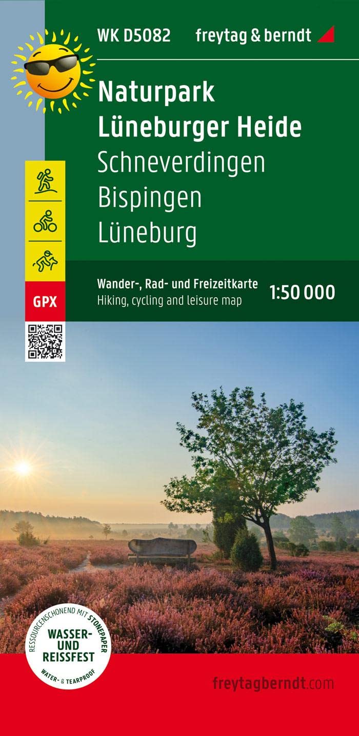 Naturpark Lüneburger Heide, Wander-, Rad- und Freizeitkarte 1:50.000, freytag & berndt, WK D5082 Leisure, Home & Garden