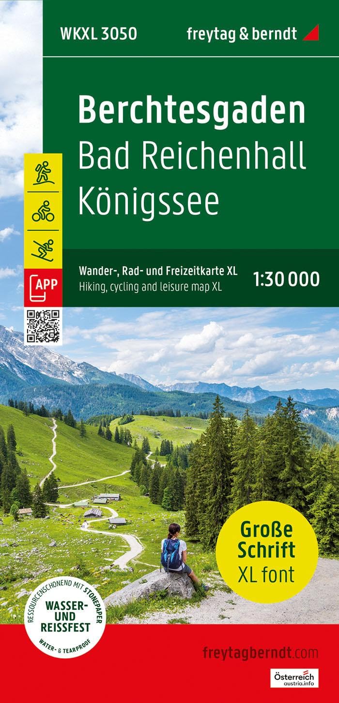 Berchtesgaden, Wander-, Rad- und Freizeitkarte XL 1:30.000, freytag & berndt, WKXL 3050 Leisure, Home & Garden