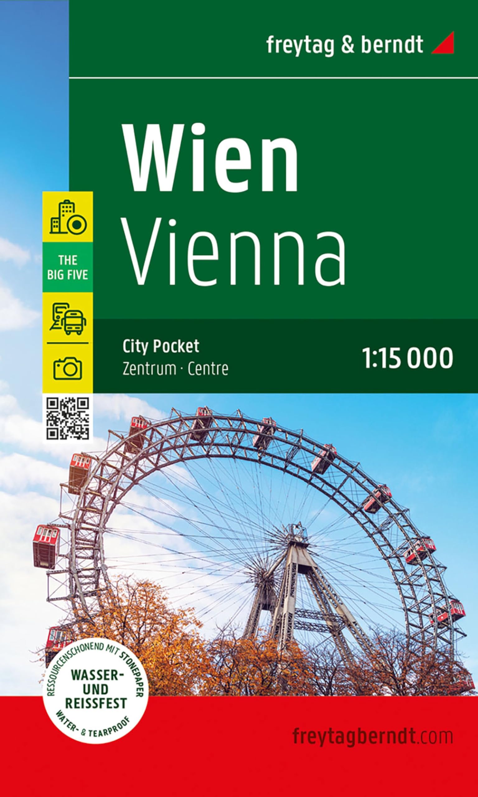 freytag & berndt Innenstadtplan Wien 1:15.000 book
