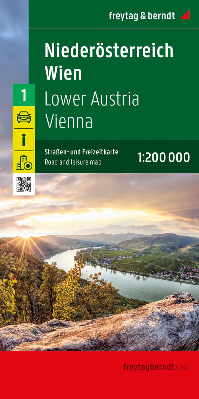 Niederösterreich - Wien, Straßen- und Freizeitkarte 1:200.000, freytag & berndt Leisure, Home & Garden